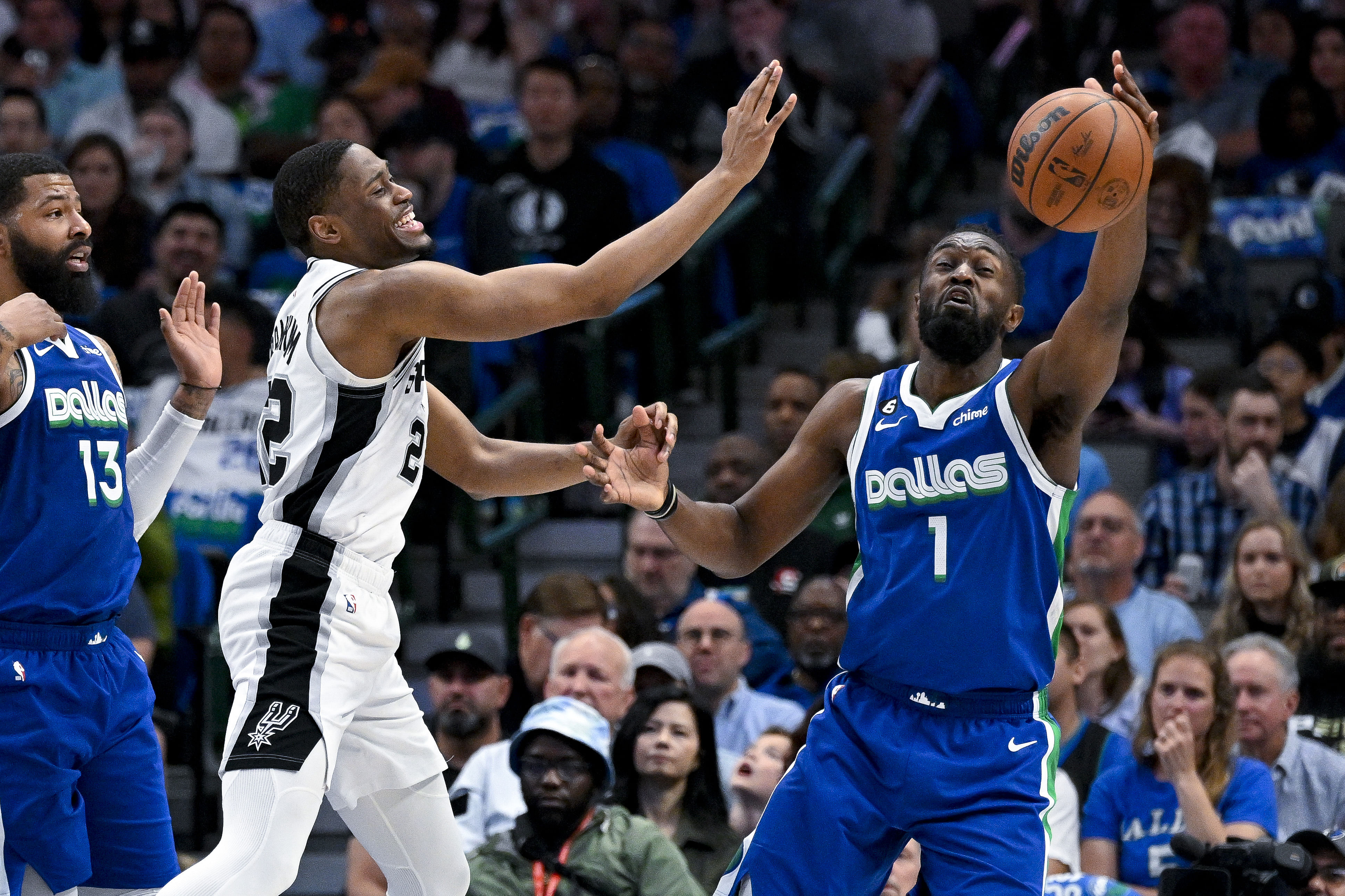 Theo Pinson (#1) when he was playing for the Dallas Mavericks (Image Source: IMAGN)